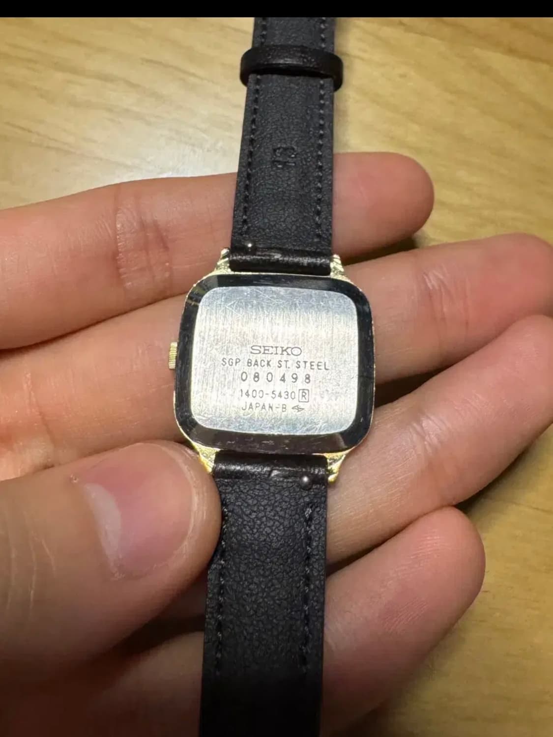 90년대 세이코 금장 사각 쿼츠 상품이미지3