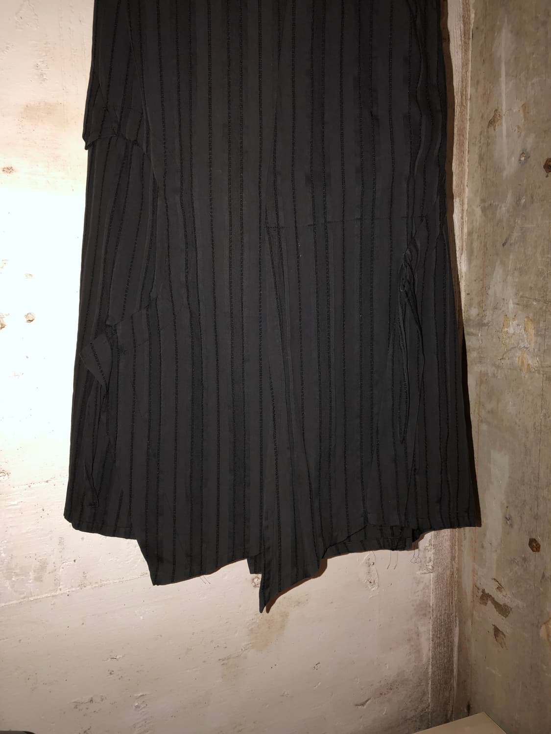 Muted Stripe Layered Asymmetric Skirt 상품이미지2
