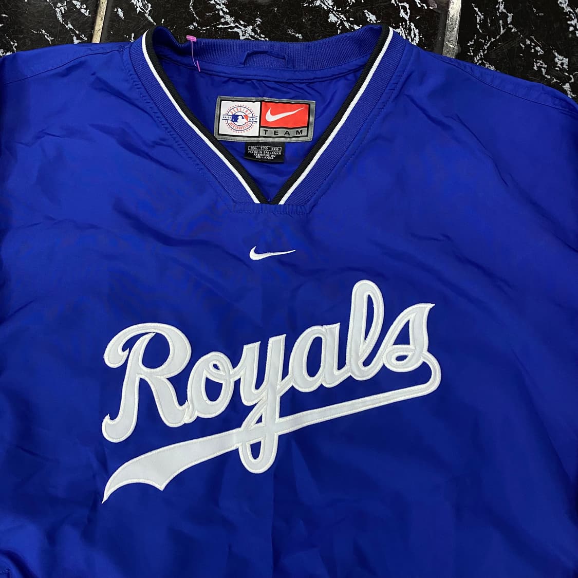 나이키 켄쟈스 시티 로얄스 흰파 다져스맛 웜업 자켓 상품이미지2