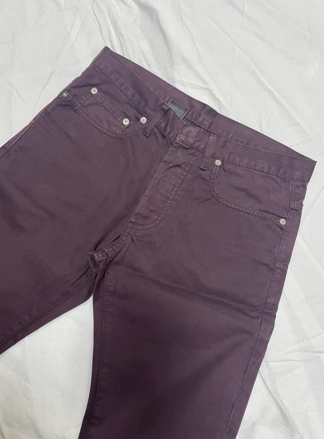 30) 디올옴므 버건디 코튼 팬츠 상품이미지6