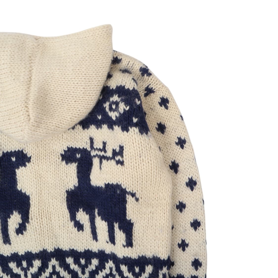 Cabin 빈티지 핸드메이드 울 집업 코위찬 상품이미지6