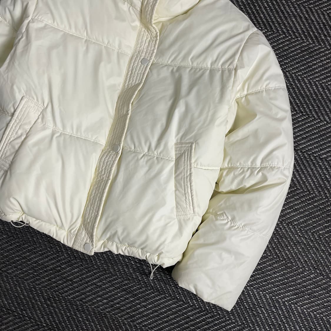 빈티지 우먼스 유광 크롭 패딩y 3355 상품이미지3
