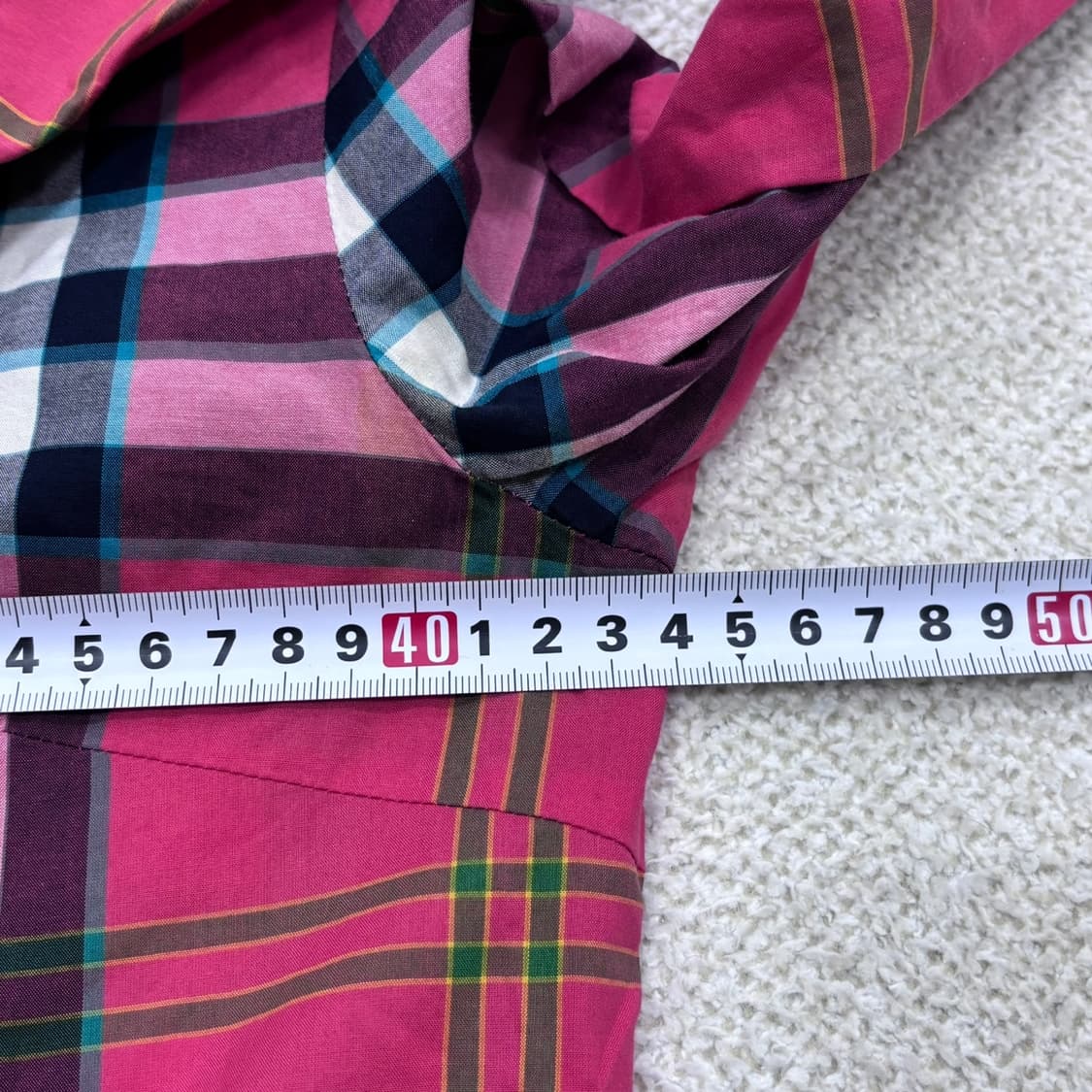 85 헤지스 체크패턴 긴팔 셔츠 (오염확인) 0429E 상품이미지8