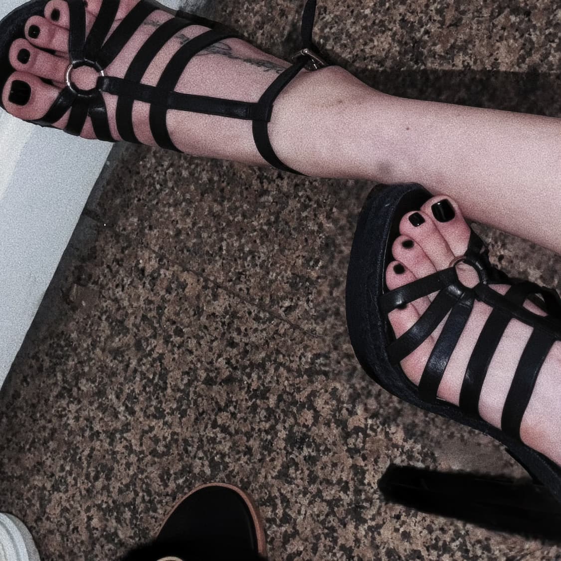 coach gladiator leather high heel sandal 상품이미지2