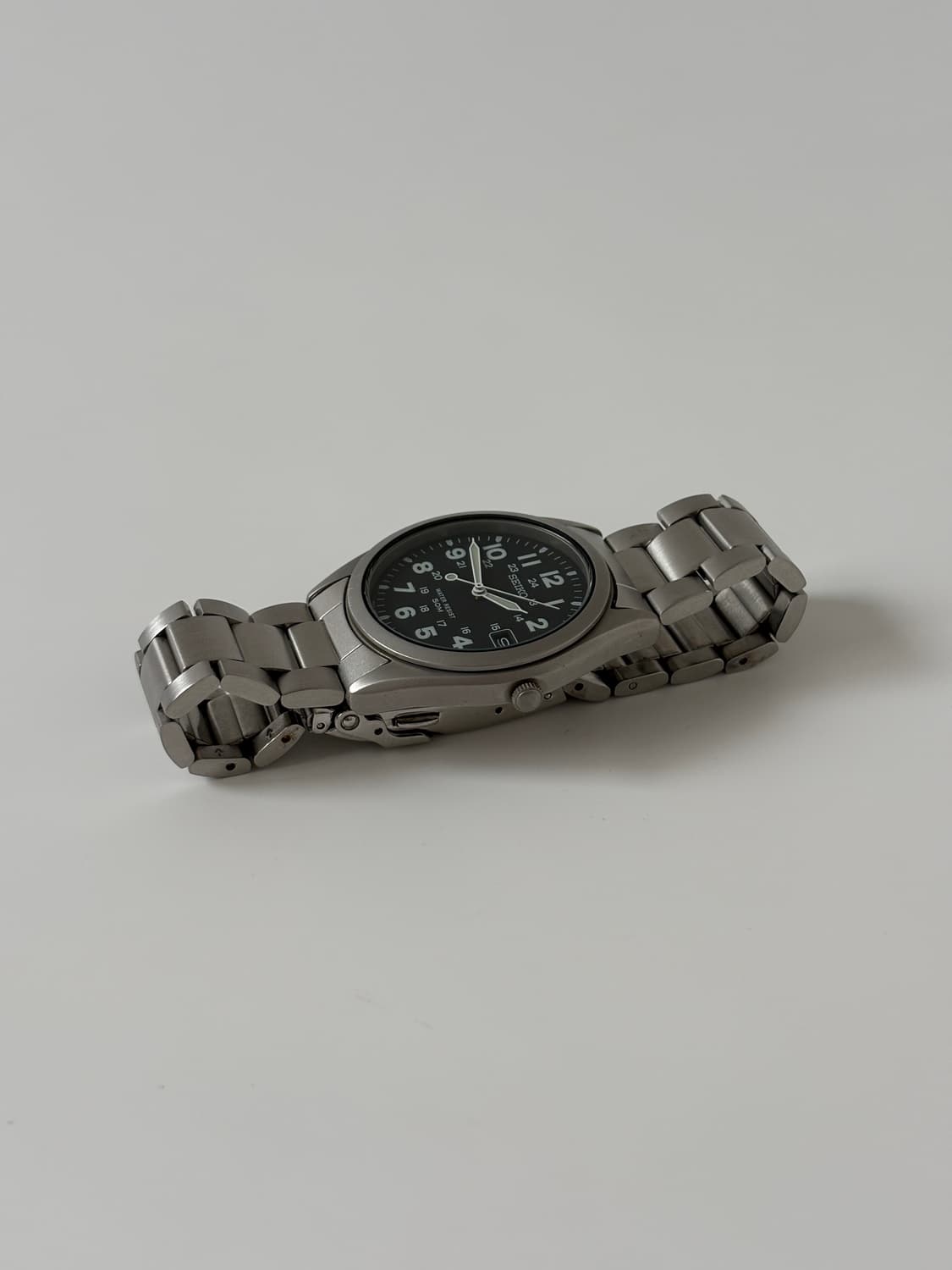 세이코 1990년대 블랙 다이얼 밀리터리 필드 쿼츠 남성 상품이미지4