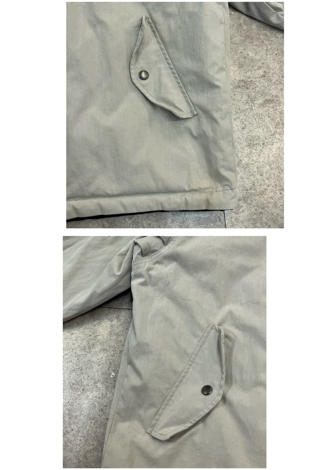 예일 리버시블 퀄팅 자켓 블랙/그레이 L #csz2214 상품이미지6