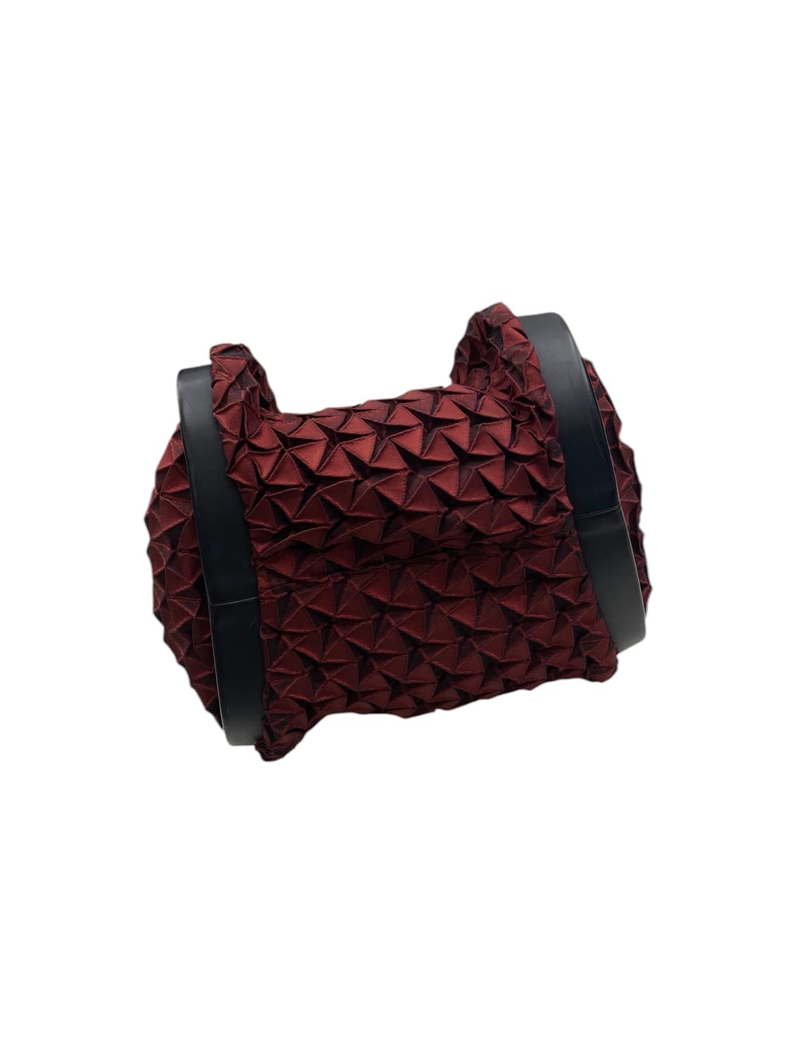 이세이미야케 주름 딥레드 플리츠백 상품이미지4