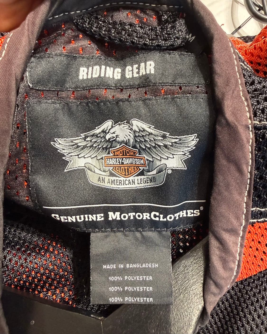 할리데이비슨 컬러블록 메쉬 라이더 자켓  상품이미지7