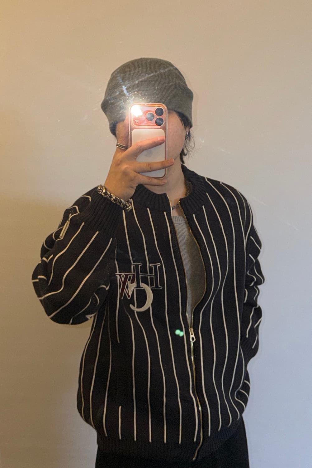 NBA 빈티기 스트라이프 집업 상품이미지1