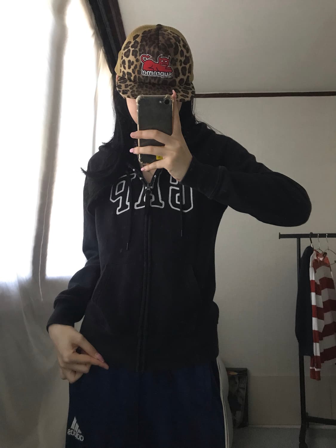 갭 블랙 후드집업 상품이미지2