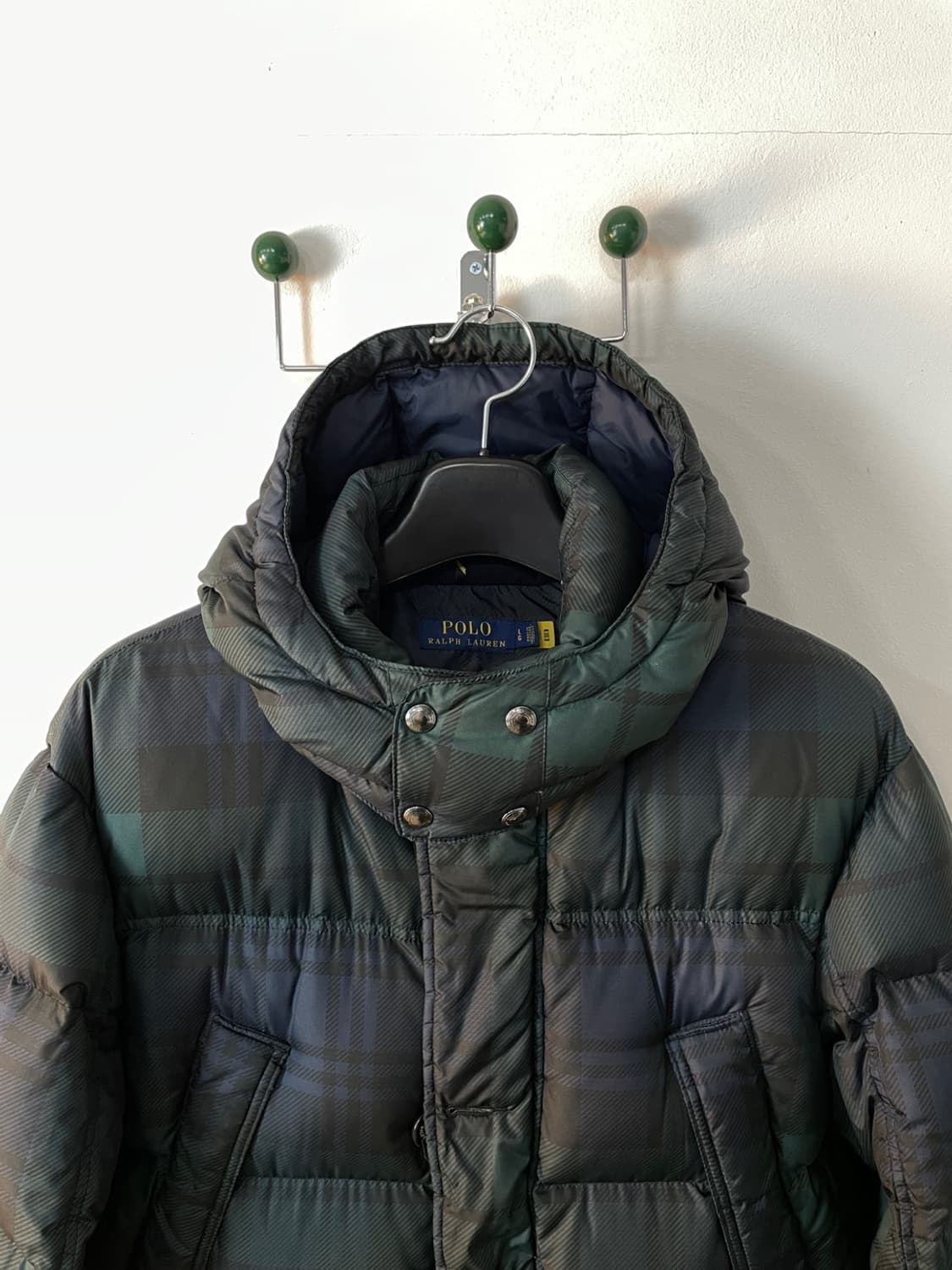 폴로 랄프로렌 블랙와치 롱 다운 파카 상품이미지5