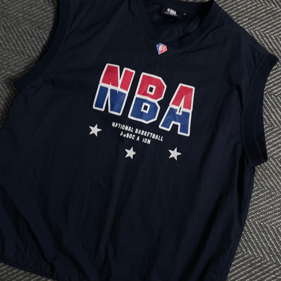 NBA 빅로고 나일론 우븐 웜업 베스트 y 3776 상품이미지3