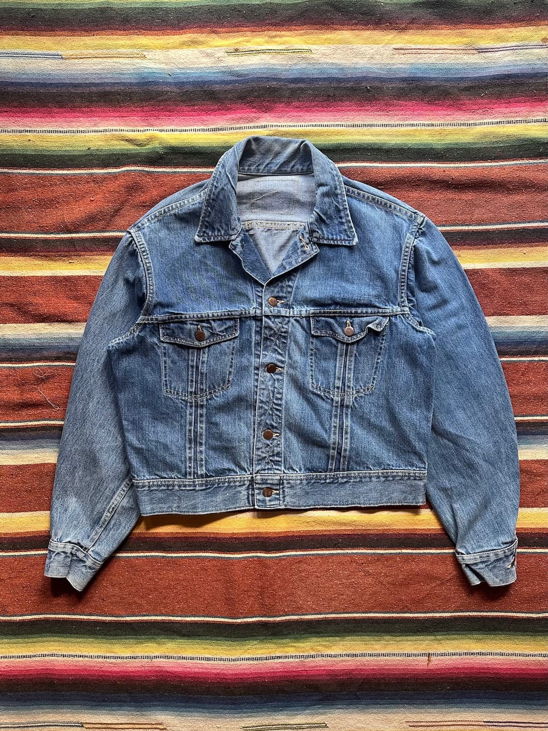 60s USA Cooperking Western Denim Jacket 상품이미지1