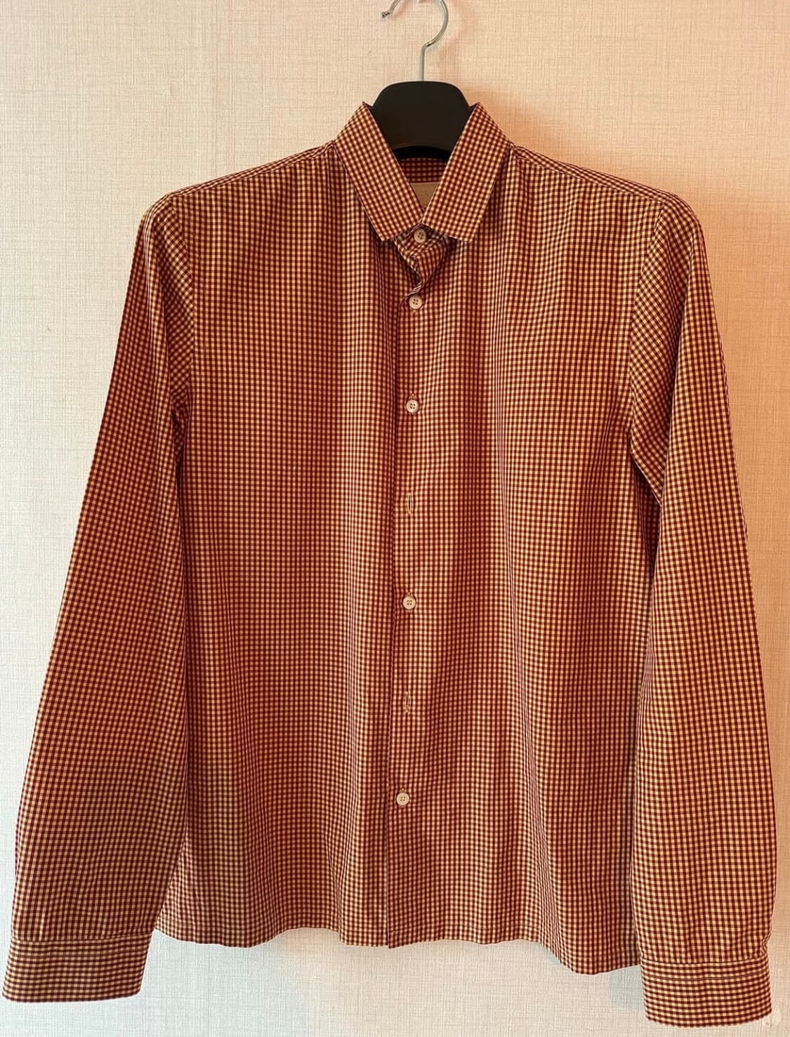 프라다 체크 깅엄셔츠 상품이미지1