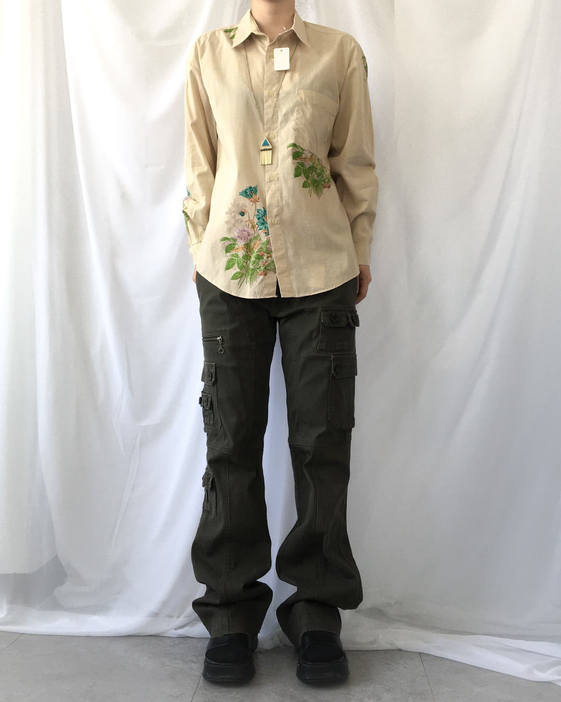 Oriental printing shirt 상품이미지3