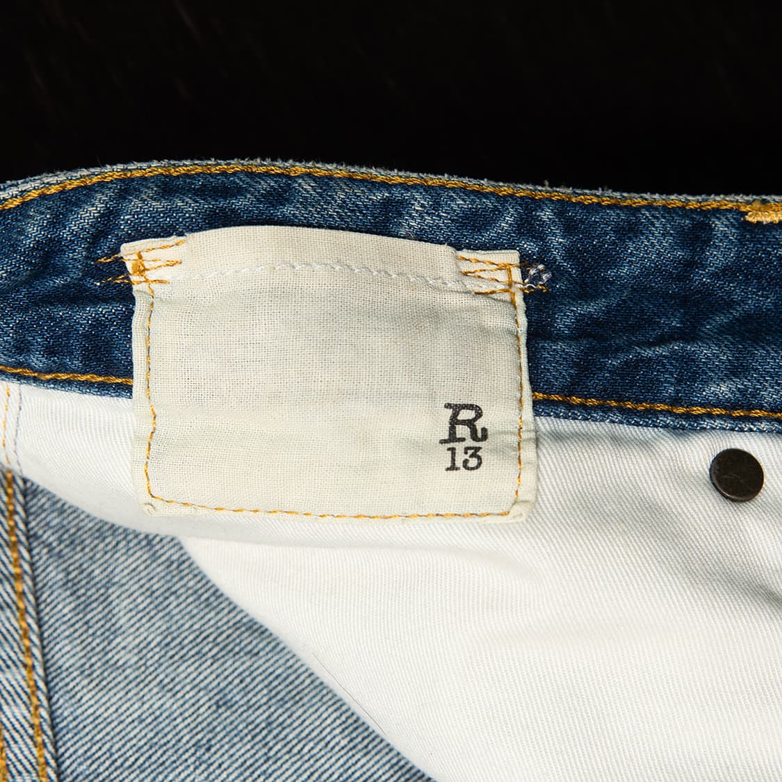 [32~34] R13 테일러드 드롭 데님팬츠 MB-1384  상품이미지7