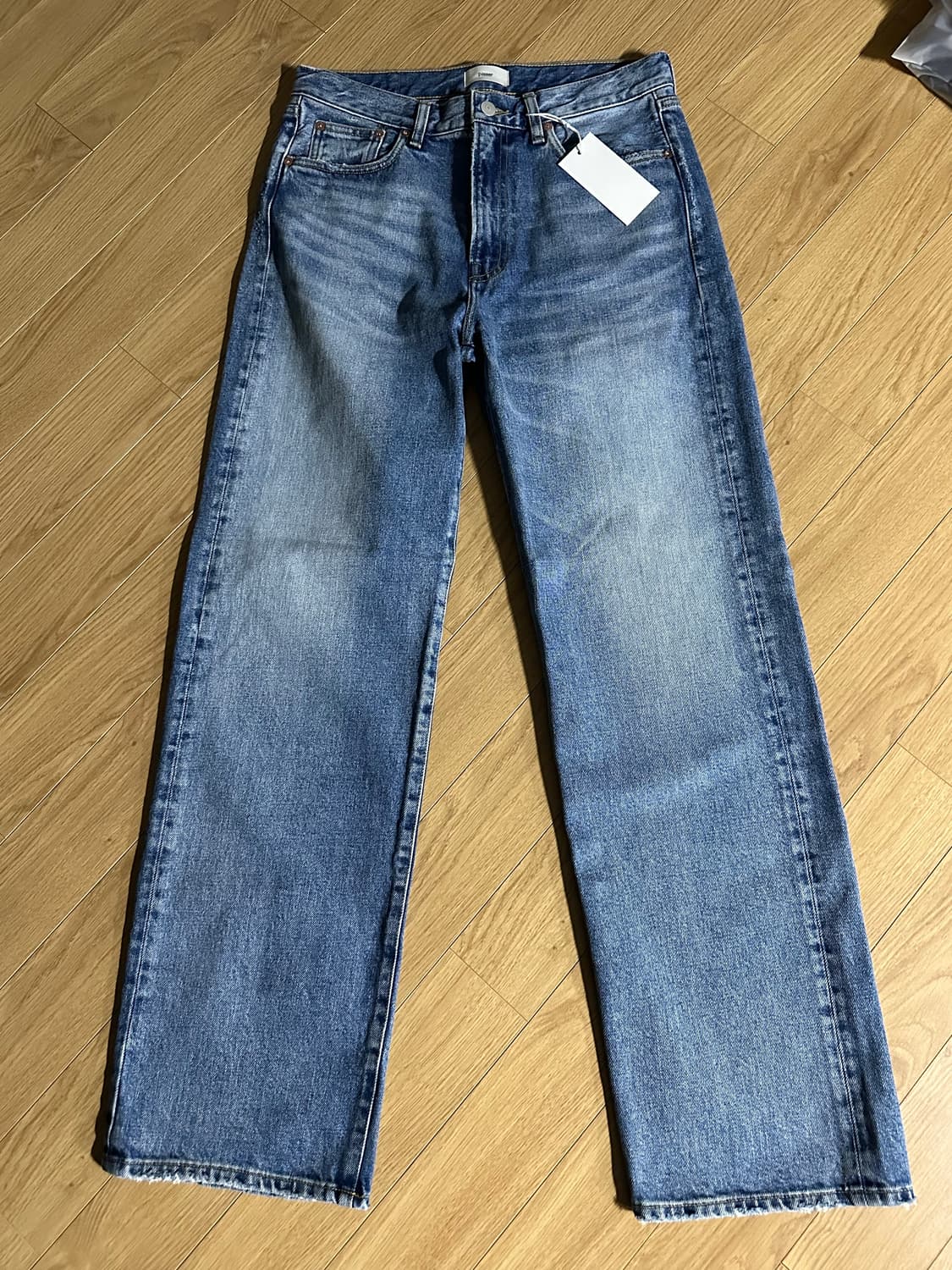 (hold) 파세르 시그니처 스트레이트 데님 [미드 블루] L 상품이미지2