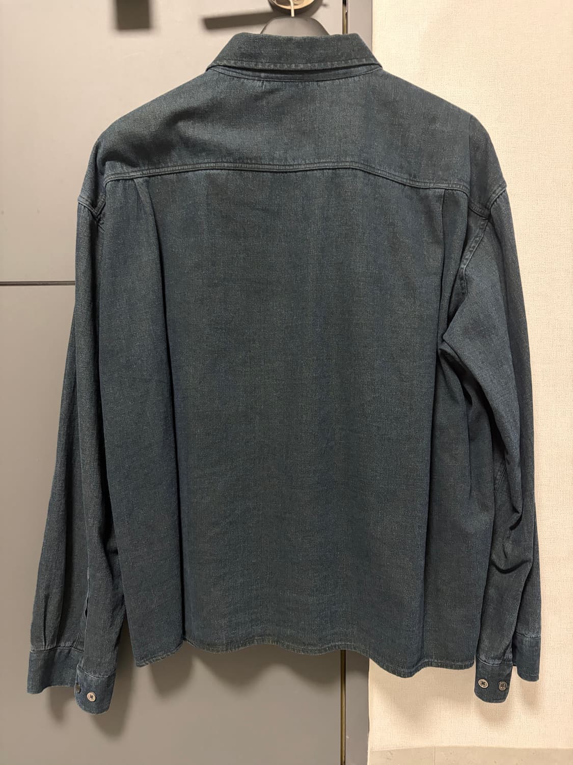 정리중) 해칭룸 데님 크롭 셔츠 3사 상품이미지2