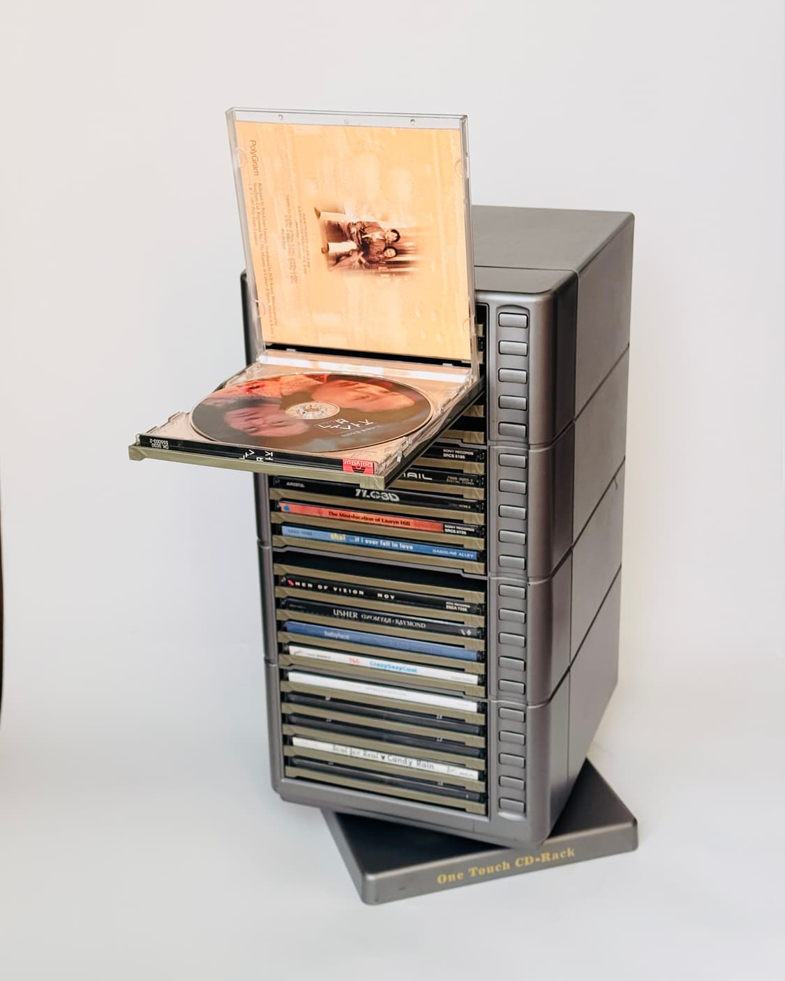 🏅주말할인 Vintage | 회전형 CD 수납 랙 | CD 보관 랙 상품이미지2