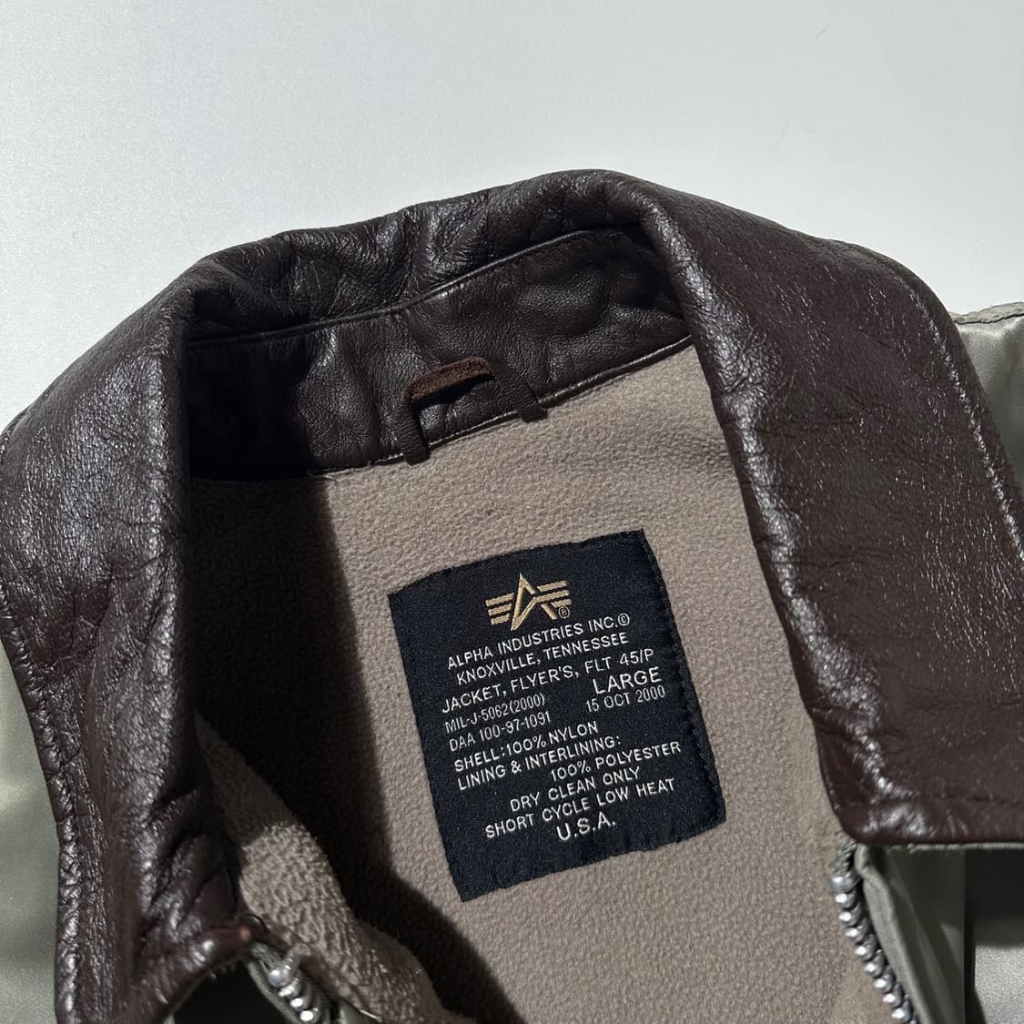 알파 인더스트리 cwu-45/p 플라이트 자켓 항공 점퍼 상품이미지4