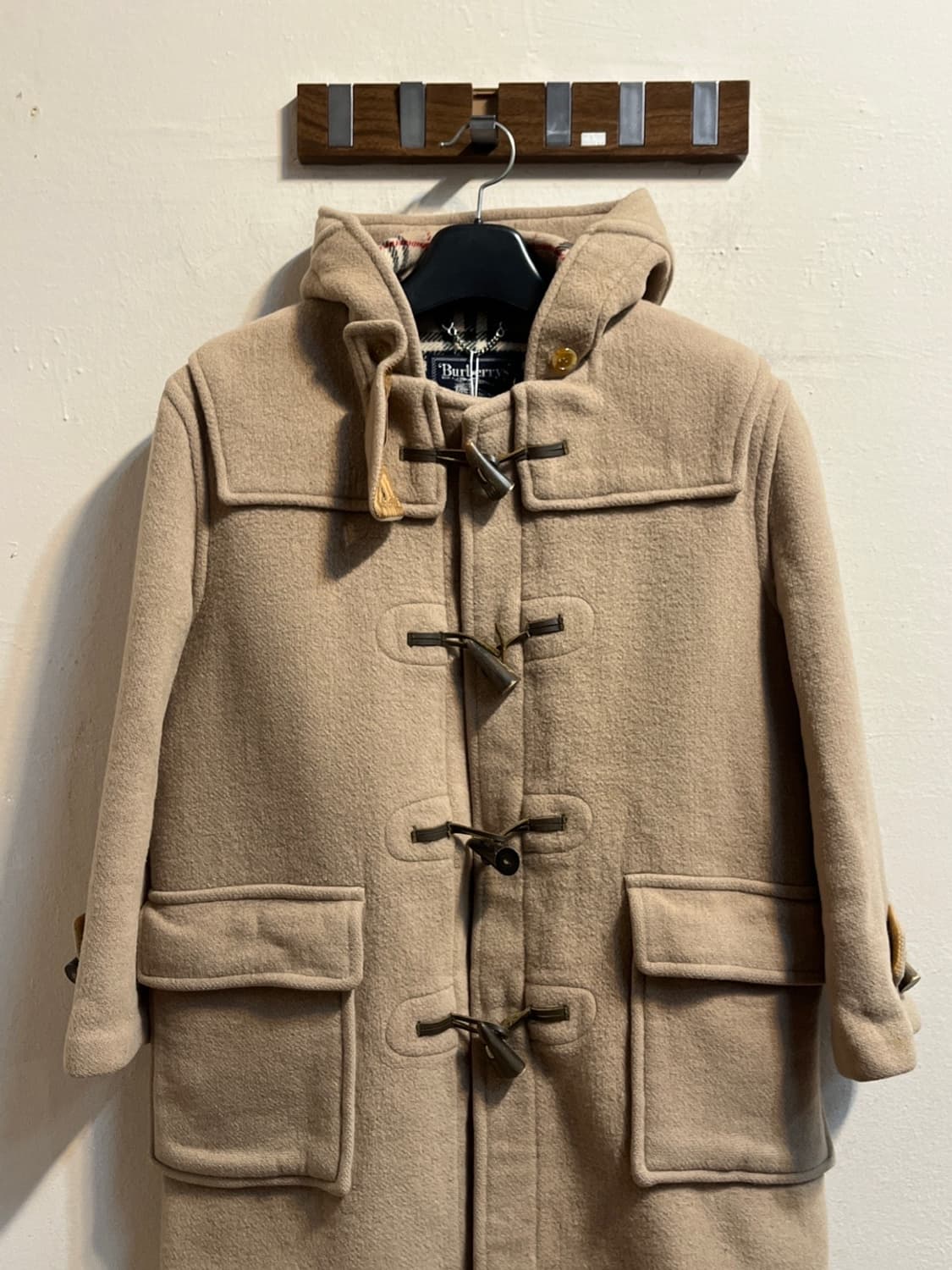 버버리 베이지 울 더플 코트 상품이미지2