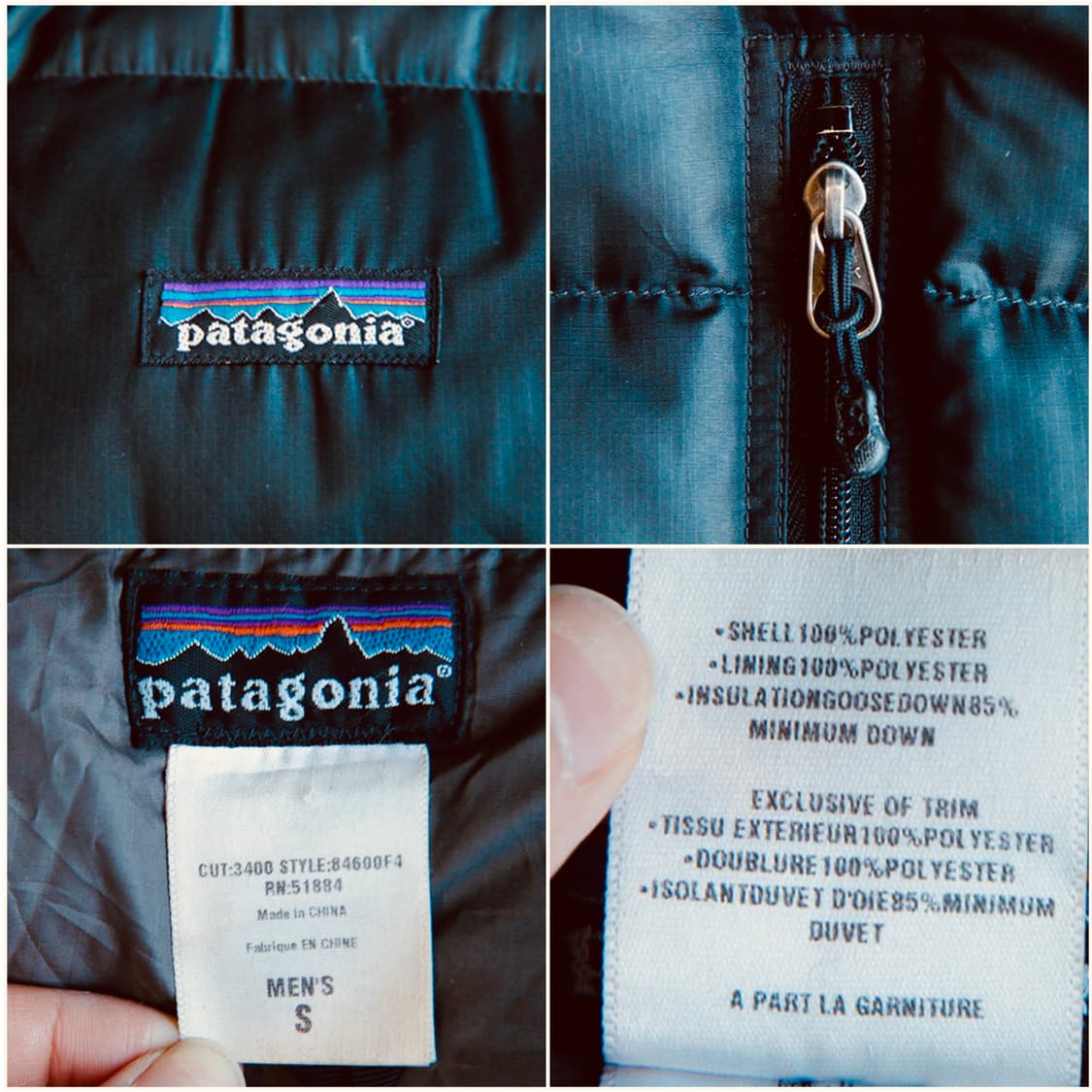 [S] 00s 파타고니아 피츠로이 패커블 구스 다운 패딩 상품이미지6