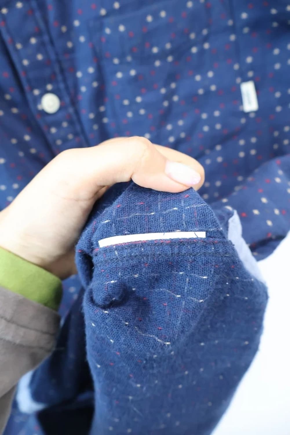 Vans Tailored Fit Dot Shirt Navy 상품이미지6