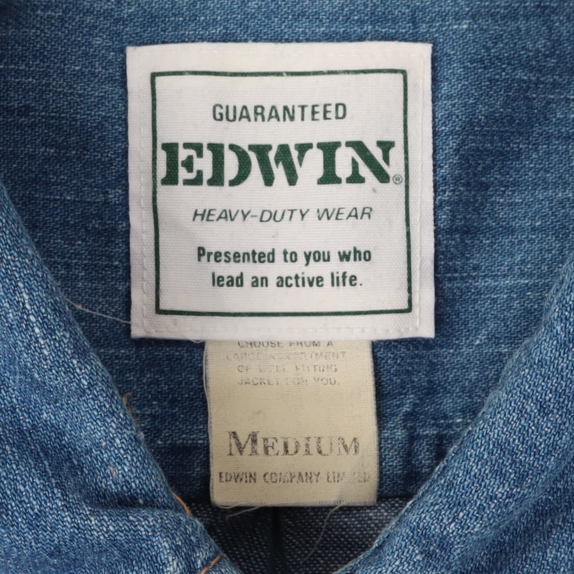 올드 에드윈 헤비-듀티 웨어 워크 데님셔츠 상품이미지8