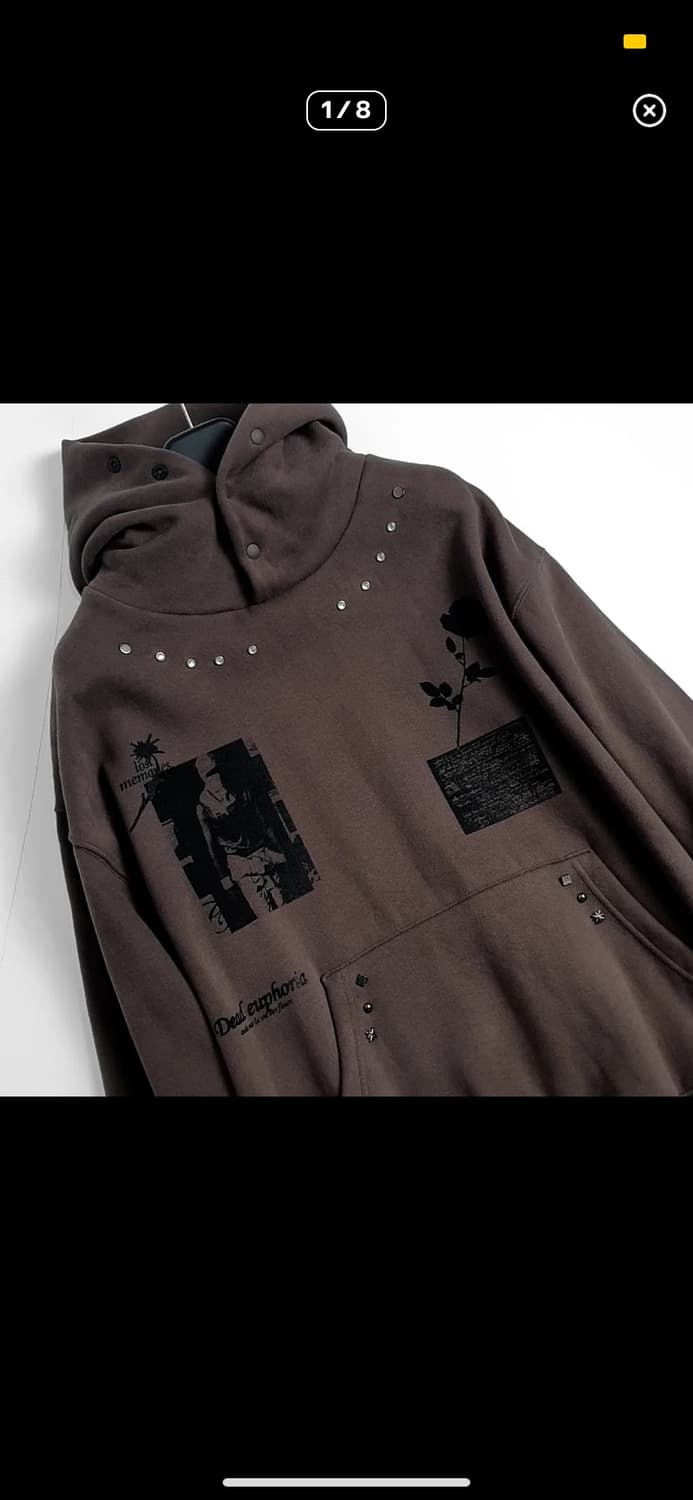 GAKIHARA 다크모카 멀티프린팅 바하마 후드 상품이미지1