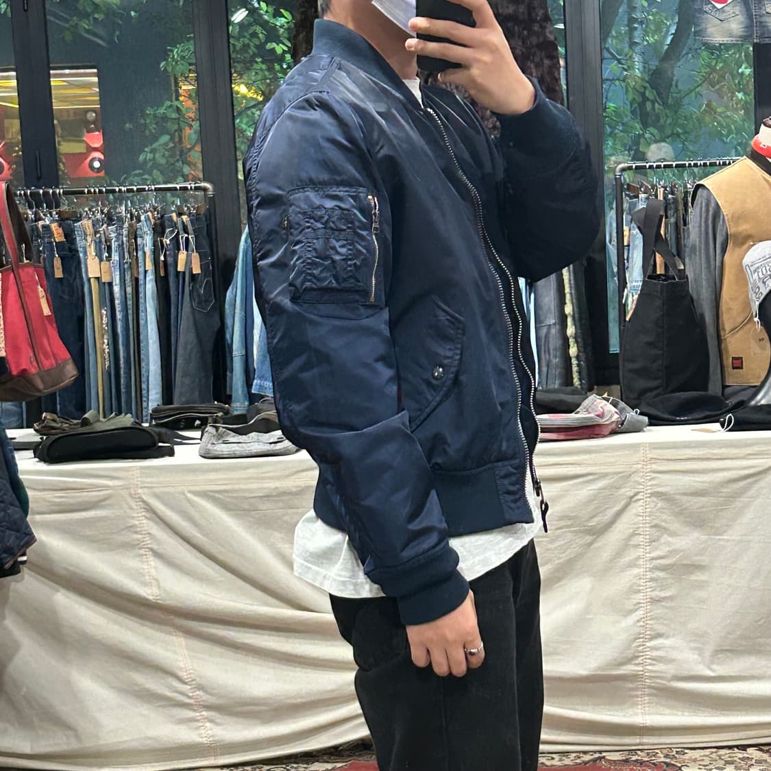 L) 알파인더스트리 MA-1 마원 항공점퍼 네이비 상품이미지8