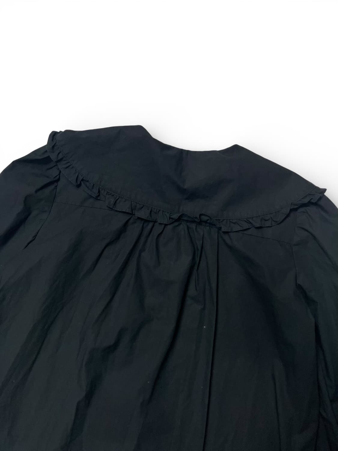 PAGEU 블랙 프릴 블라우스 F 상품이미지2