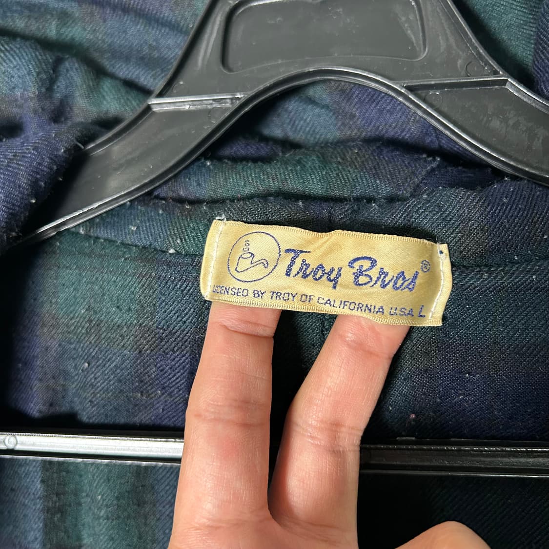  (L) Troy Bros 트로이브더라스 네이비 울 집업  상품이미지8