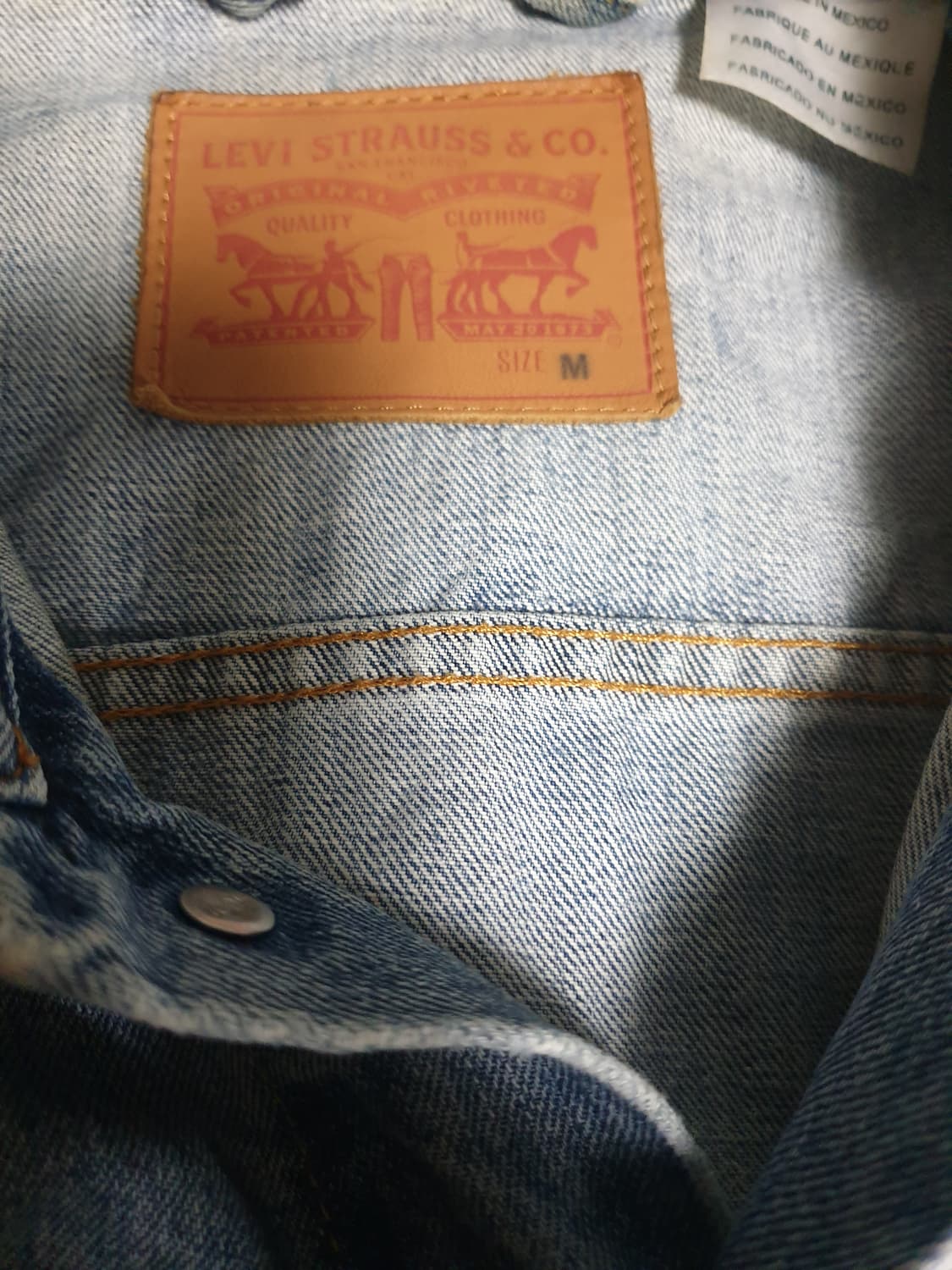 리바이스 오버핏 타입3 트러커 청자켓 라이트인디고 (M) 상품이미지3