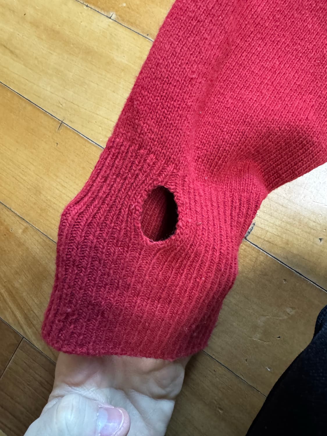 맨하튼 프로젝트X하나비 핑거홀 가디건 상품이미지4