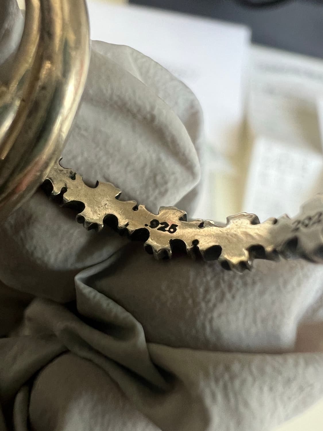 [M us8.5] 크롬하츠 tiny e ch 트리플 밴드링 상품이미지8