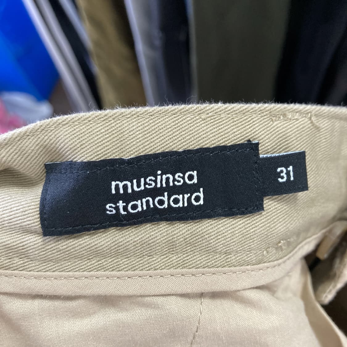 무신사 남 원턱 면바지 베이지 31 상품이미지4