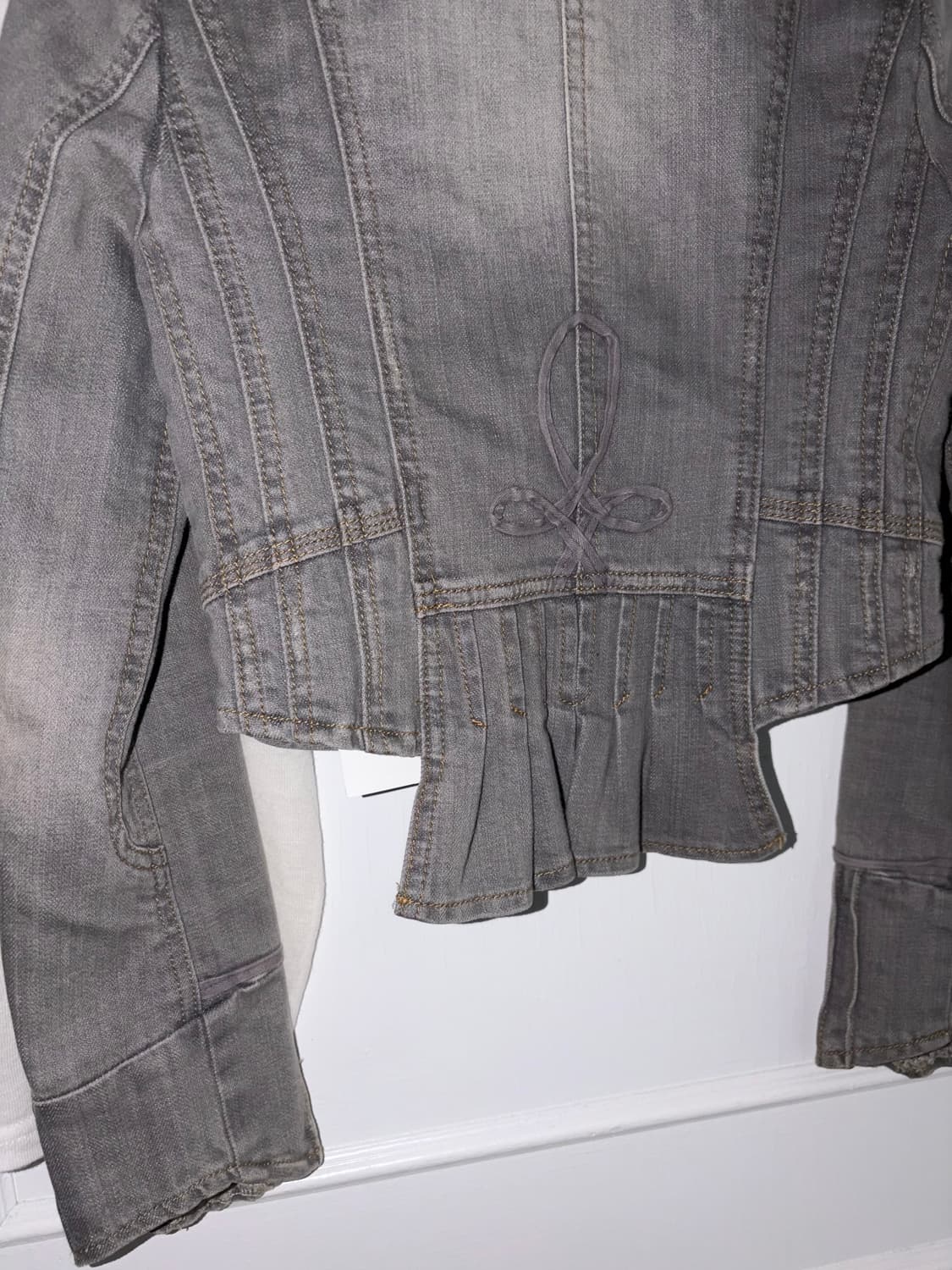 빈티지 데님 크롭 자켓 상품이미지4