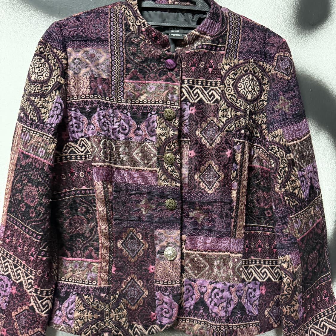 VTG 빈티지 에스닉 패턴 치파오 디테일 자켓 상품이미지4