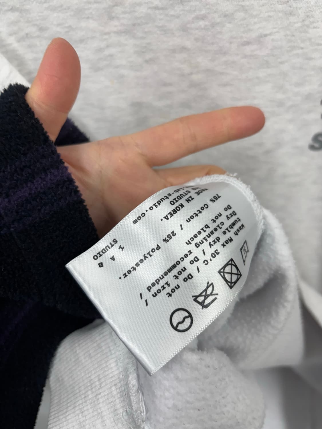 아이앱 스튜디오 백로고  후드티 상품이미지6