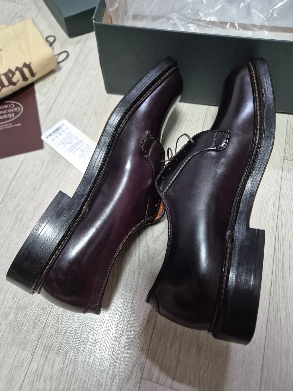 새상품 [7.5E] 알든 990 더비 /9901 987 코도반 더비슈즈  상품이미지4