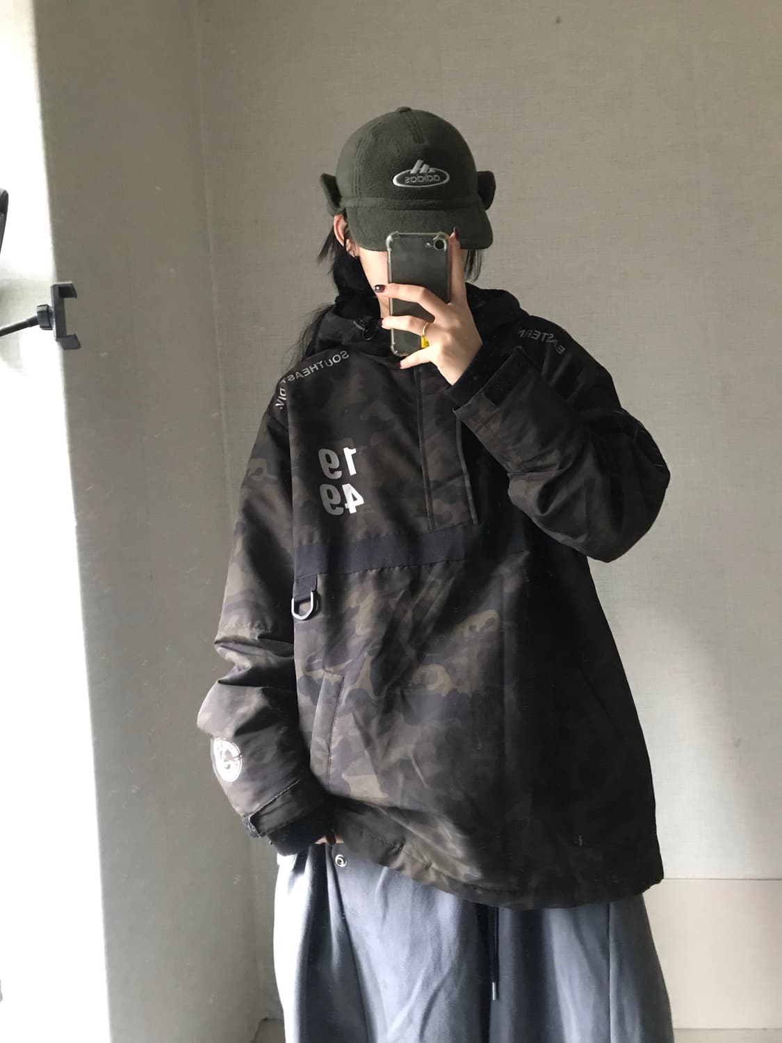 NBA 카모 패딩 반집업 상품이미지1