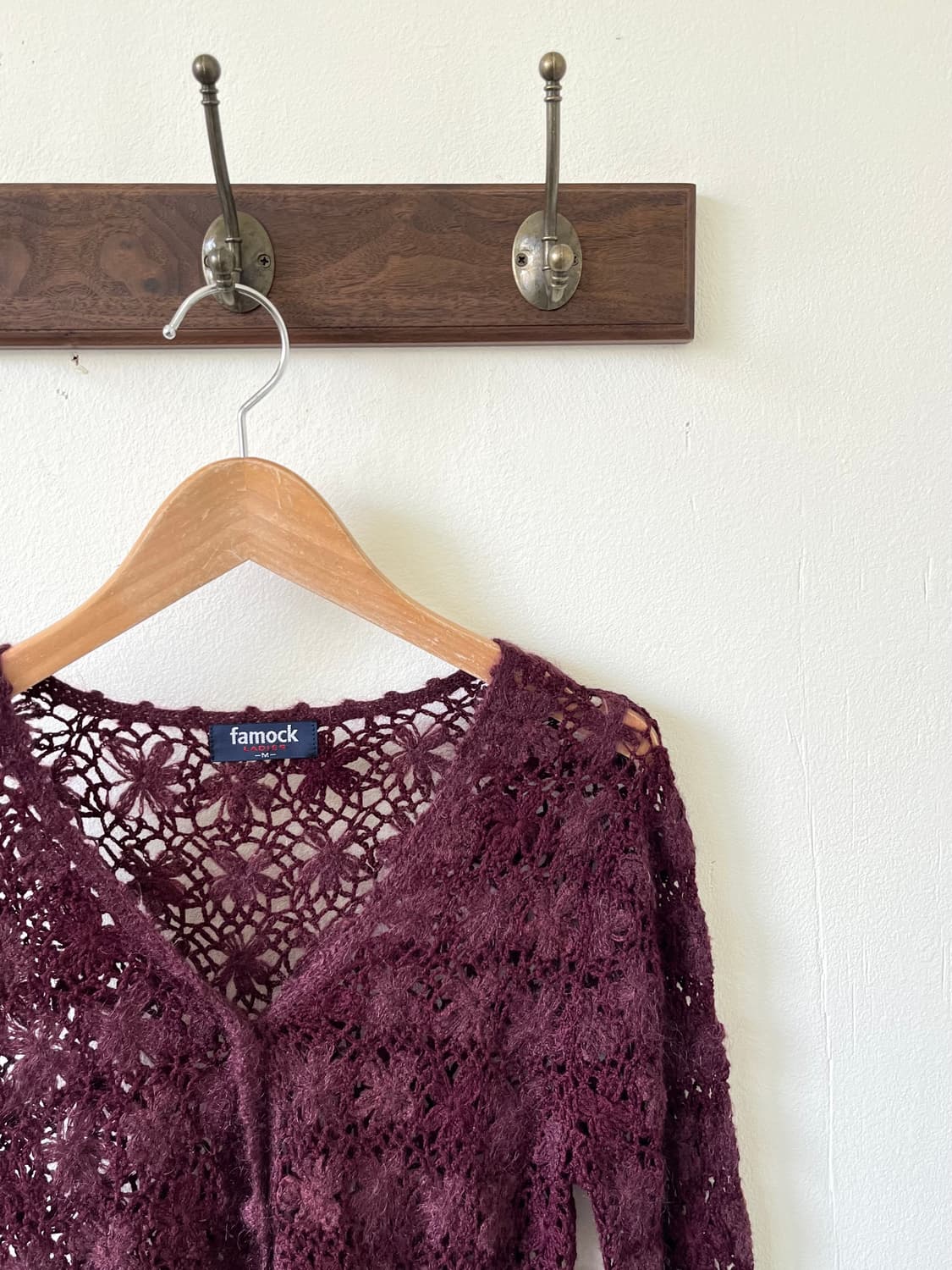 famock 플라워 시스루 가디건 상품이미지2