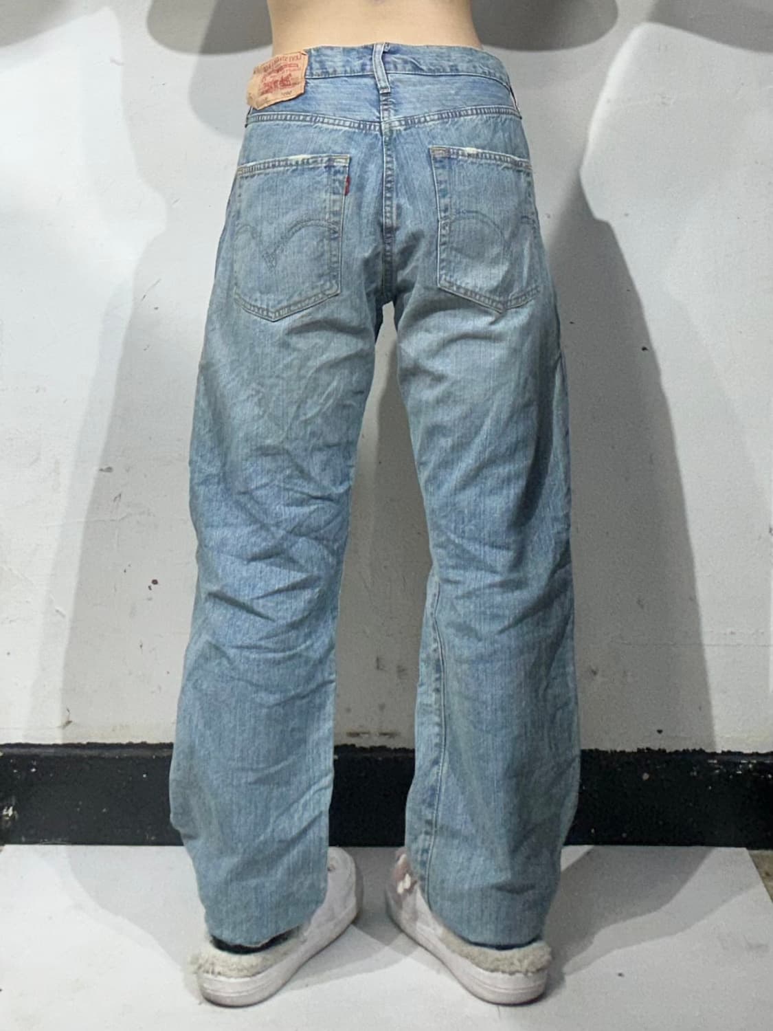 리바이스 501 연청 버터플라이 와이드 데님 팬츠 29 상품이미지3