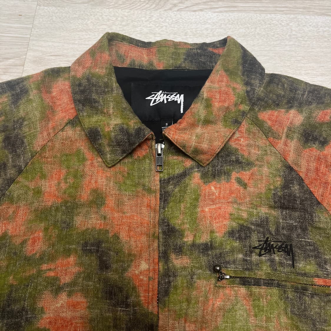 스투시 자카드 브라이언 자켓 s사이즈 상품이미지2