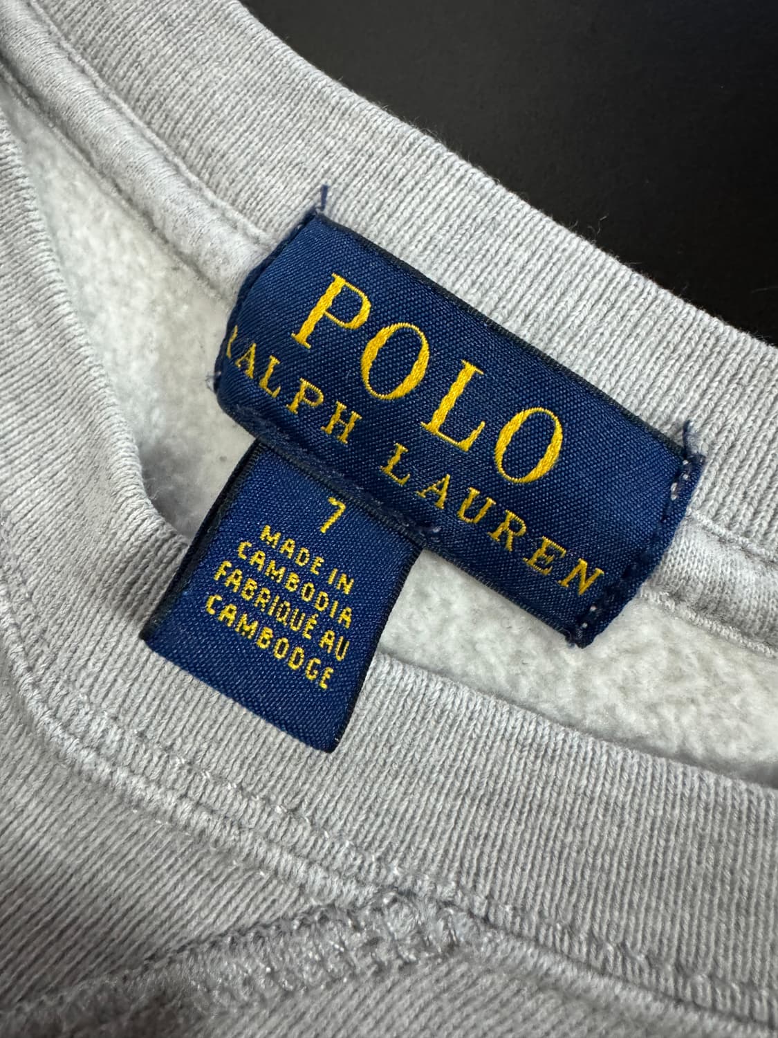 신형 라벨 폴로 랄프로렌 키즈 기모 맨투맨 130 상품이미지3