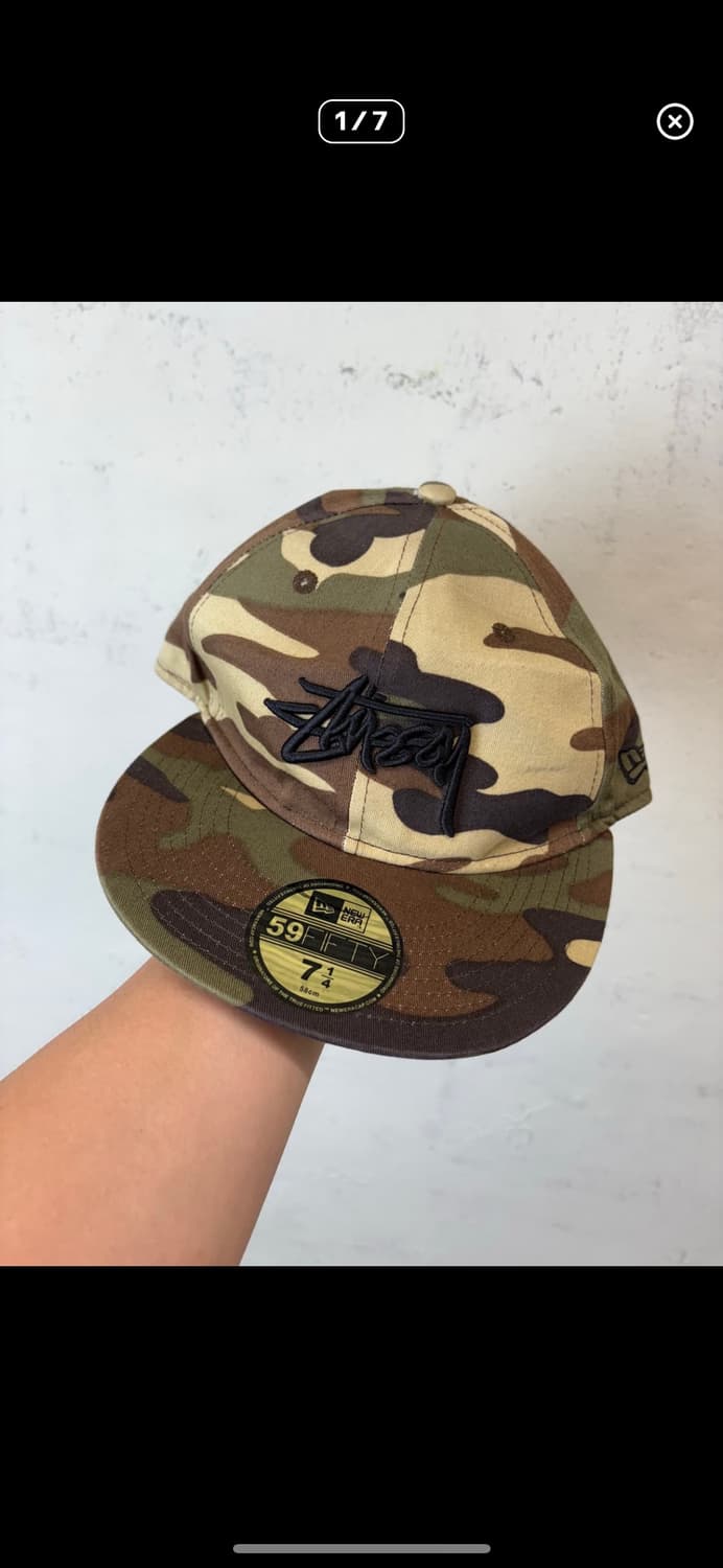 스투시 뉴에라 콜라보 카모 피티드캡 상품이미지1