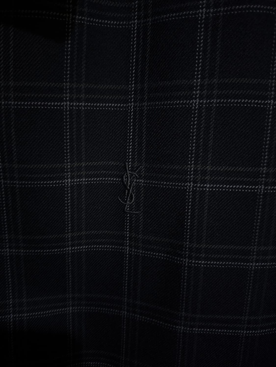 95 입생로랑 체크 레트로 블루종 봄버자켓 상품이미지4