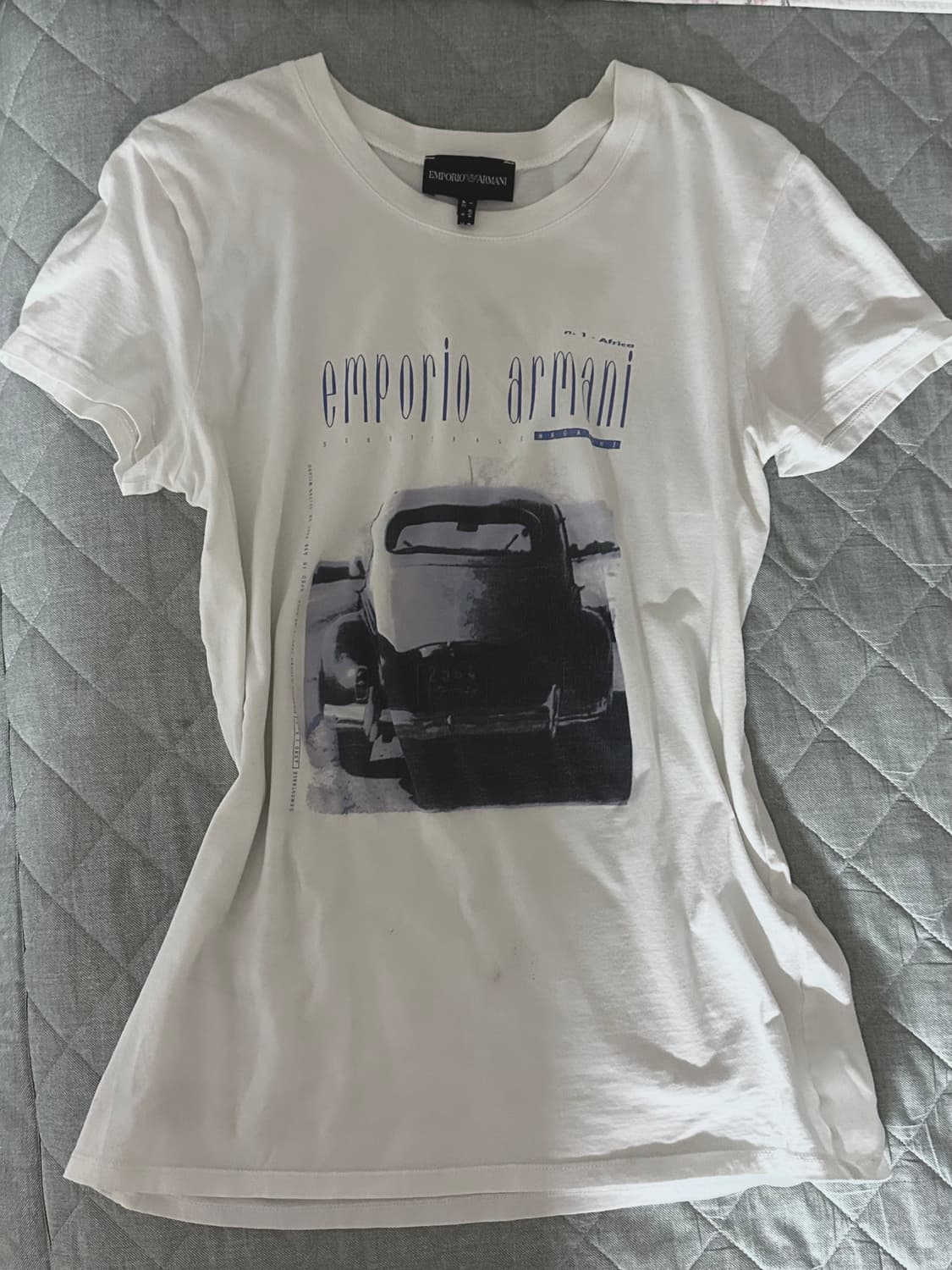 엠포리오 아르마니 프린팅 코튼 반팔티셔츠 반팔슬리브 상품이미지2