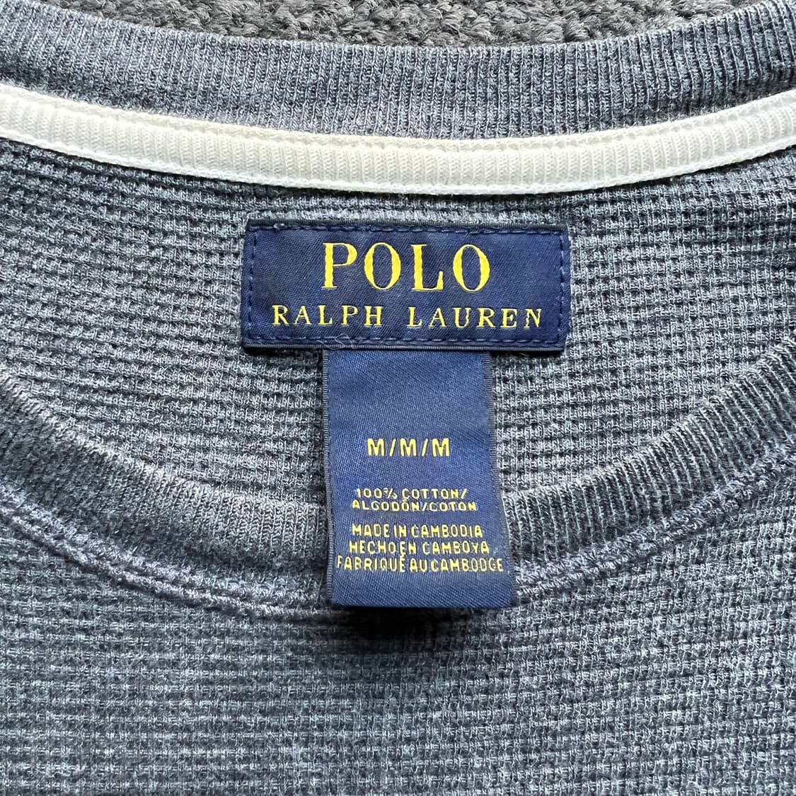 폴로 랄프 로렌 와플 롱슬리브 티셔츠 [M] 상품이미지4