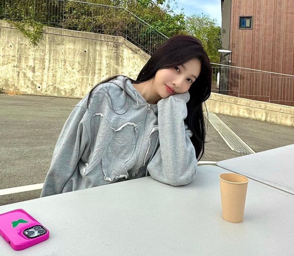 조이 착용)youhee 유희 투웨이 리본 후드집업 라티젠 론론 상품이미지3